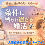 条件に縛られ過ぎる婚活②スペックが高いのに心が動かない理由！